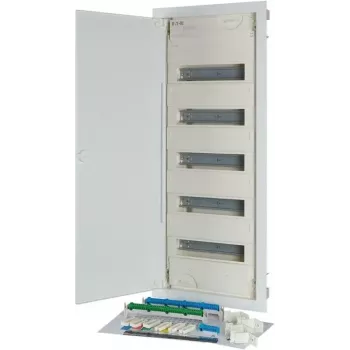 Eaton KLV-60UPP-F podometna razdelilna omarica, 5-vrstna, 60 modulskih enot, bela 302410