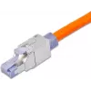 Wirewin WKS FK RJ45 KAT6A RJ45 konektor za terensko montažo, Cat6A, oklopljen, brez orodja, tlačno lit cink, zlati kontakti, za 22-24 AWG, kabel 6-9mm