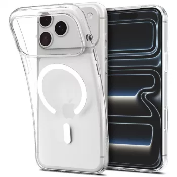 SPIGEN Liquid Crystal MagSafe iPhone 17 Pro Max / 18 Pro Max ovitek prozoren/bel
