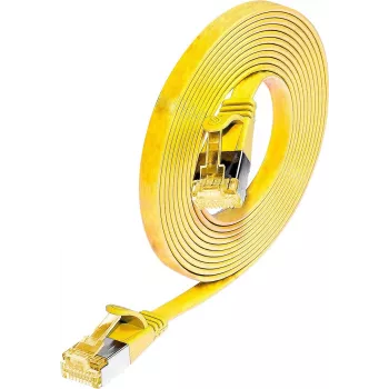 Wirewin SLIM PKW-STP-SLIM-K6A 0.1 GE Cat6a U/FTP patch kabel, 0,1 m, rumen
