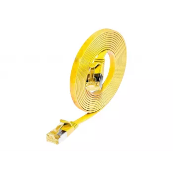 Wirewin SLIM PKW-STP-SLIM-K6A 0.1 GE Cat6a U/FTP patch kabel, 0,1 m, rumen