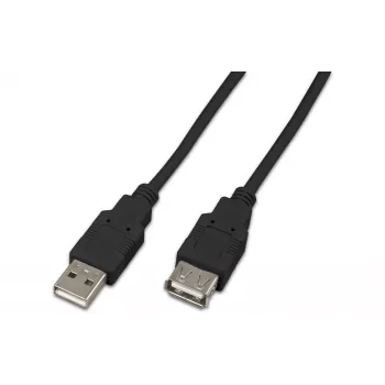 Wirewin USB A-A MF 0.15 SW USB 2.0 podaljšek, 0,15 m, črn