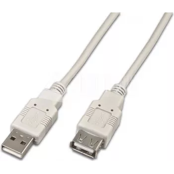 Wirewin USB A-A MF 0.5 GR USB 2.0 podaljšek, 0,5 m, siv