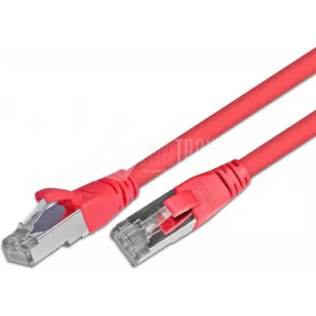 Wirewin Cat5e F/UTP mrežni patch kabel, RJ45, rdeč, 0,25m PKW-STP-K5E 0.25 RT