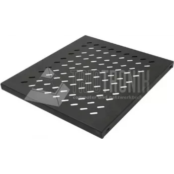 Wirewin SHELF 400 1U BL pokrov zadnje strani racka za polico, črn