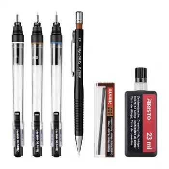 Set tehničnih risalnih peres ARISTO mg1 pro College, 3 peresa 0,25 / 0,50 / 0,70 mm, 6 kosov (AR64310)