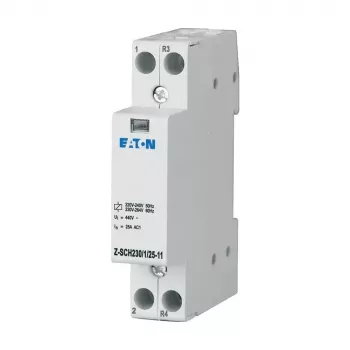 Eaton Z-SCH230/1/25-11 inštalacijski kontaktor, 230 V AC tuljava, 1 NO + 1 NC, 25 A, DIN letev 193886