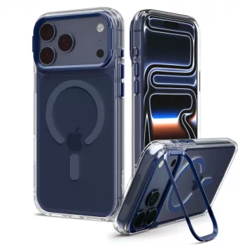 SPIGEN Ultra Hybrid Optik S MagSafe ovitek za iPhone 17 Pro Max / 18 Pro Max - prozoren/temno moder