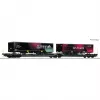 Roco 6600170 DC TX Logistik Sgns ploščati vagon H0