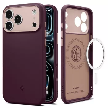 Spigen Nano Pop Mag MagSafe ovitek za iPhone 18 Pro Max / 17 Pro Max – Burgundy Bean
