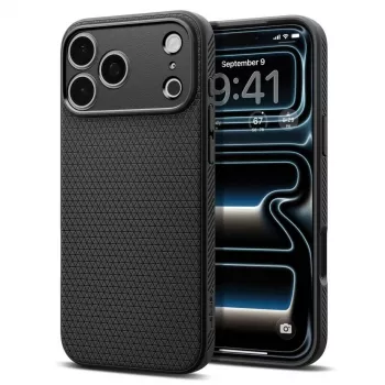 Spigen Liquid Air ovitek za iPhone 17 Pro / 18 Pro - mat črna