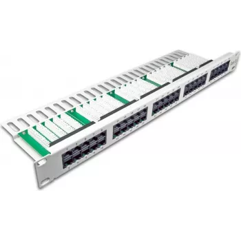 Wirewin 50-portno ISDN panel, 1U, svetlo siv patch panel (PANEL TEL 50)