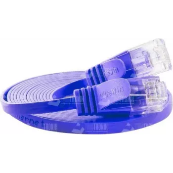 Wirewin Triotronik 0,15m Cat6 U/UTP Slim Ethernet Patch kabel, RJ45 vtič na vtič, vijoličen PKW-SLIM-KAT6 0.15 VT