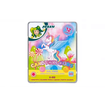 JOLLY X-BIG CANDYCOLOURS barvne svinčnice, mešane barve, 12 kosov (3099-0137)