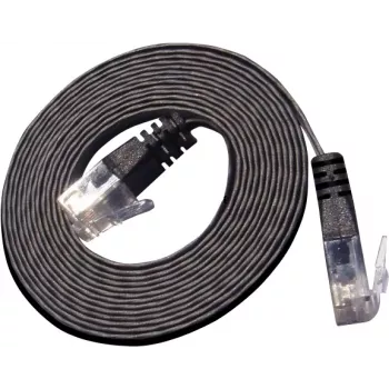 Wirewin Cat.6 Slim Ethernet patch kabel U/UTP 1,5m črn PKW-SLIM-KAT6 1.5 SW
