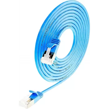 Wirewin Light patch kabel okrogel U/FTP Cat 6a moder 0,1m Slim PKW-LIGHT-STP-K6A 0.1 BL