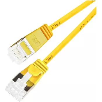 Wirewin Light mrežni kabel okrogel U/FTP Cat 6a rumen 0,1m Slim, oklopljen, PoE, prožen tanek kabel za posebne aplikacije (PKW-LIGHT-STP-K6A 0.1 GE)
