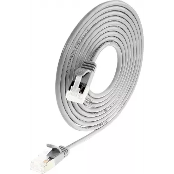 Wirewin PKW-LIGHT-STP-K6A 5.0 Cat 6a U/FTP Slim Round mrežni kabel, PoE, 5 m, siv