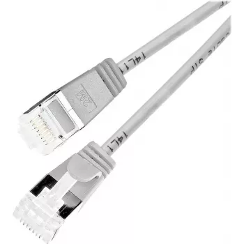 Wirewin PKW-LIGHT-STP-K6A 5.0 Cat 6a U/FTP Slim Round mrežni kabel, PoE, 5 m, siv