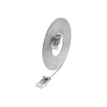 Wirewin SLIM UL6 7,5 m Cat.6 Slim patch kabel, U/UTP, siv (PKW-LIGHT-K6 7.5)
