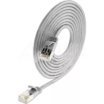 Slim Wirewin Triotronik PKW-LIGHT-STP-K6 15,0 Cat6 S/FTP patch kabel, RJ45 vtič na vtič, baker, 15 m, črn
