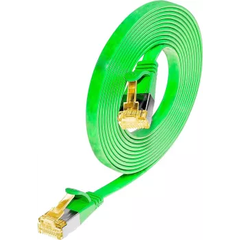 Wirewin Cat6a U/FTP Slim mrežni patch kabel, 0,1m, zelen, RJ45, 10Gbps PKW-STP-SLIM-K6A 0.1 GN