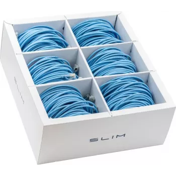 Wirewin SLIM KAT6A 10 Gigabit Light patch kabel, 2,0 m, U/FTP, Ø 3,8 mm, moder, 60 kosov (SLIM-LS-K6A 2.0 BL 60)