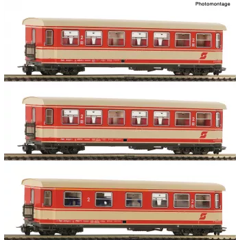 Roco 6240004 H0e 3-delni komplet potniških vagonov ÖBB
