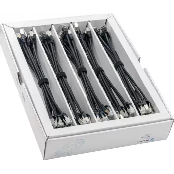 Wirewin SLIM-LS-K6A 0.25 BK 50 – Cat6A tanek mrežni kabel, 0,25m, U/FTP, črn, paket 50 kosov
