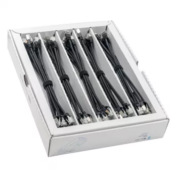Wirewin SLIM-LS-K6A 0.25 BK 50 – Cat6A tanek mrežni kabel, 0,25m, U/FTP, črn, paket 50 kosov