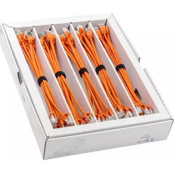 Wirewin SLIM-LS-K6A 0,25 OR 50 Cat6a U/FTP tanek mrežni kabel, 0,25 m, oranžen, paket 50 kosov