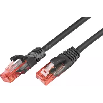 Wirewin PKW-UTP-KAT6 0,5 SW Cat6 U/UTP mrežni kabel, 0,5 m, črn