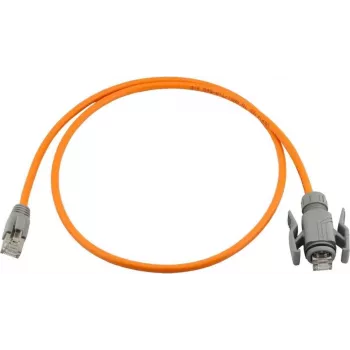 Wirewin Industrial Cat6A S/FTP PUR mrežni kabel, IP67 RJ45, 1m, oranžen PKW-I1-SF-K6A-PUR 1.0 OR