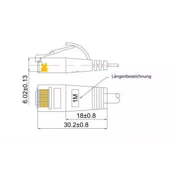 Wirewin PKW-TOUGH-STP-K6 2.0 SLIM Tough STP Cat6 U/FTP mrežni kabel, 2 m, siv