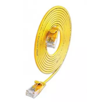 Wirewin SLIM KAT6A 10 Gigabit Light mrežni kabel, U/UTP, Ø 3,6 mm, rumen, 0,1 m SLIM-L-UU-K6A 0.1 YE