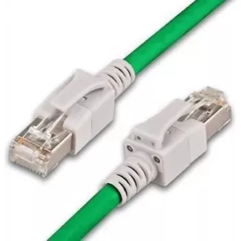 Wirewin PKL-PIMF-KAT6A 1.0 GN Cat6a S/FTP patch kabel, 1m, zelen