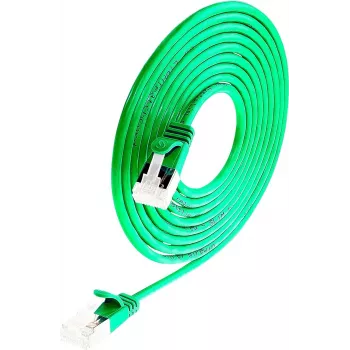 Wirewin Cat 6a U/FTP Slim Ethernet patch kabel, 0,25 m, zelen PKW-LIGHT-STP-K6A 0.25 GN