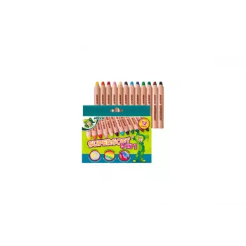 JOLLY Supersoft 3 v 1 barvni svinčniki, različne barve, 12 kosov (5956-0002)
