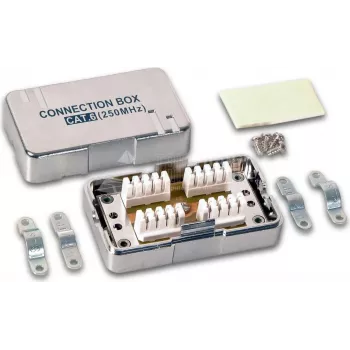 Wirewin CB KAT6 STP oklopljena mrežna doza, 2x RJ45, nadometna, siva