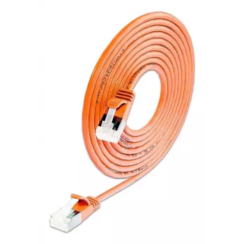 Wirewin SLIM-LS-K6A 0,15 OR 50 Cat6A Slim Ethernet patch kabel, 0,15m, U/FTP, oranžen, 50 kosov