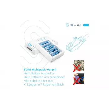 Wirewin SLIM-LS-K6A 1.0 OR 90 Cat.6A U/FTP Slim Ethernet patch kabel, 1,0m, oranžen, 90 kosov