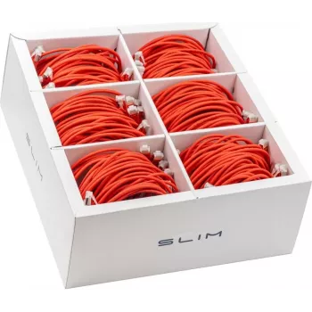 Wirewin SLIM-LS-K6A 3.0 RD 36 Cat6a U/FTP SLIM mrežni kabel, 3m, rdeč, 36 kosov