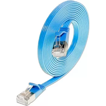 Wirewin Triotronik Cat6 U/FTP SLIM mrežni kabel, 0,15m, RJ45 vtič na vtič, moder, PKW-STP-SLIM-KAT6 0.15 BL