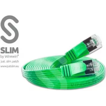 Wirewin Cat6 U/FTP Slim Ethernet patch kabel 0,75m zelen PKW-STP-SLIM-KAT6 0.75 GN