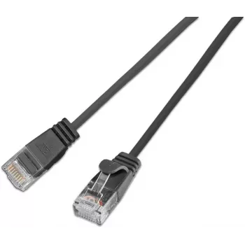 Wirewin SLIM KAT6A 10 Gigabit Light mrežni kabel okrogel, U/UTP, Ø 3,6 mm, črn (SLIM-L-UU-K6A 0.1 BK)