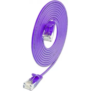 Wirewin SLIM KAT6A 10 Gigabit Light mrežni kabel, U/UTP, Ø 3,6 mm, vijoličen, 0,15 m (SLIM-L-UU-K6A 0.15 VT)