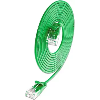 Wirewin SLIM Cat6A 10 Gigabit Slim patch kabel, U/UTP, 3,6 mm, zelen, 1 m SLIM-L-UU-K6A 1.0 GN