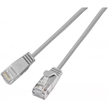 Wirewin Cat6A U/UTP Slim Ethernet patch kabel, 10G, siv, 7,5m SLIM-L-UU-K6A 7.5