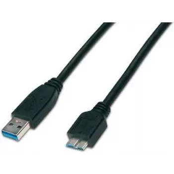 Wirewin USB 3.0 vtič A na vtič Micro-B kabel 1m črn USB 3,0 A-MB MM 1.0 SW