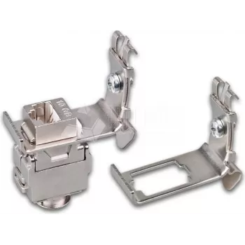 Wirewin adapter za DIN letev za montažo keystone vtičnic, kovinski keystone sistem (WKS DIN RAIL HOLDER 1)